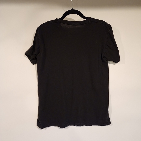 Liquid Blue AC/DC Black Guitar T-shirt SHort Sleeve Graphic Crew Neck sz Md - Picture 2 of 6